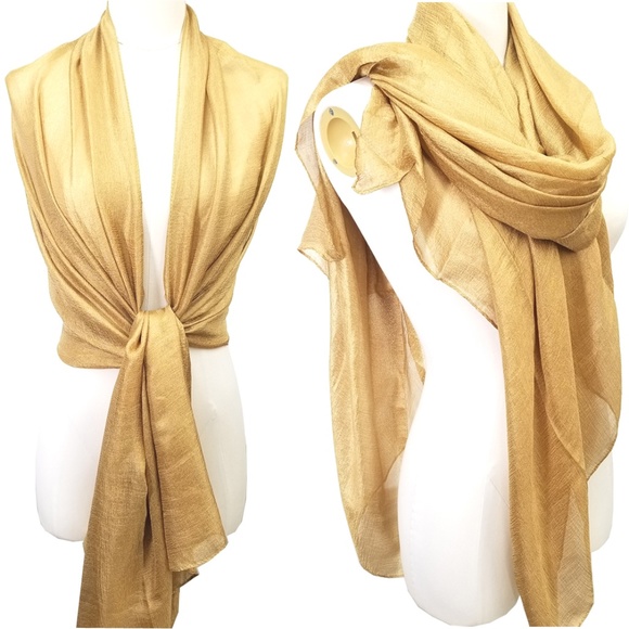 gold shawl wrap